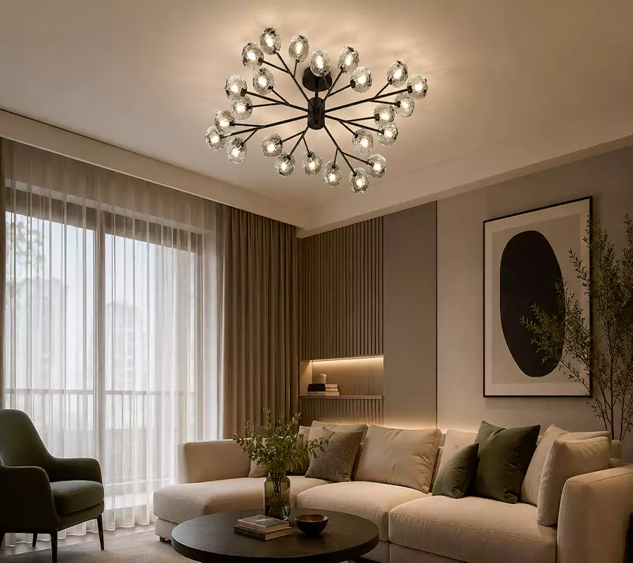 Modern Sputnik Chandelier