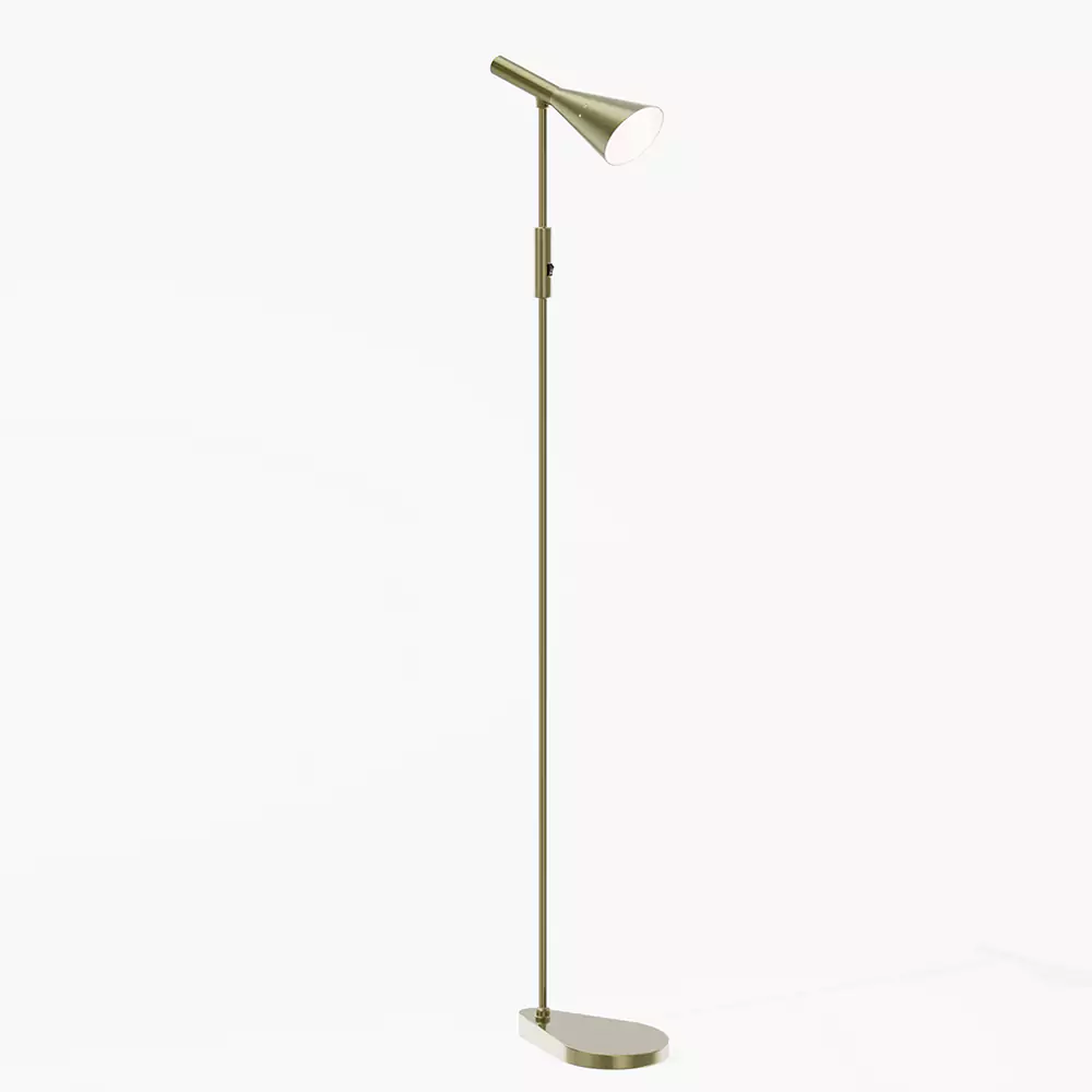 Bloom Brushed Brass Floor Lamp