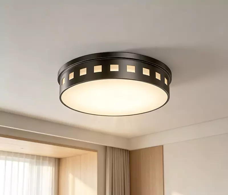 Foggy Brushed Integrated LED Flush Mount Light