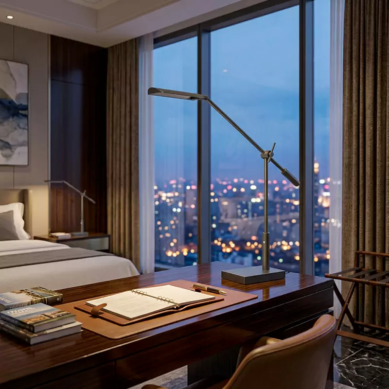 LED Desk Lamp for Hotel Guestrooms