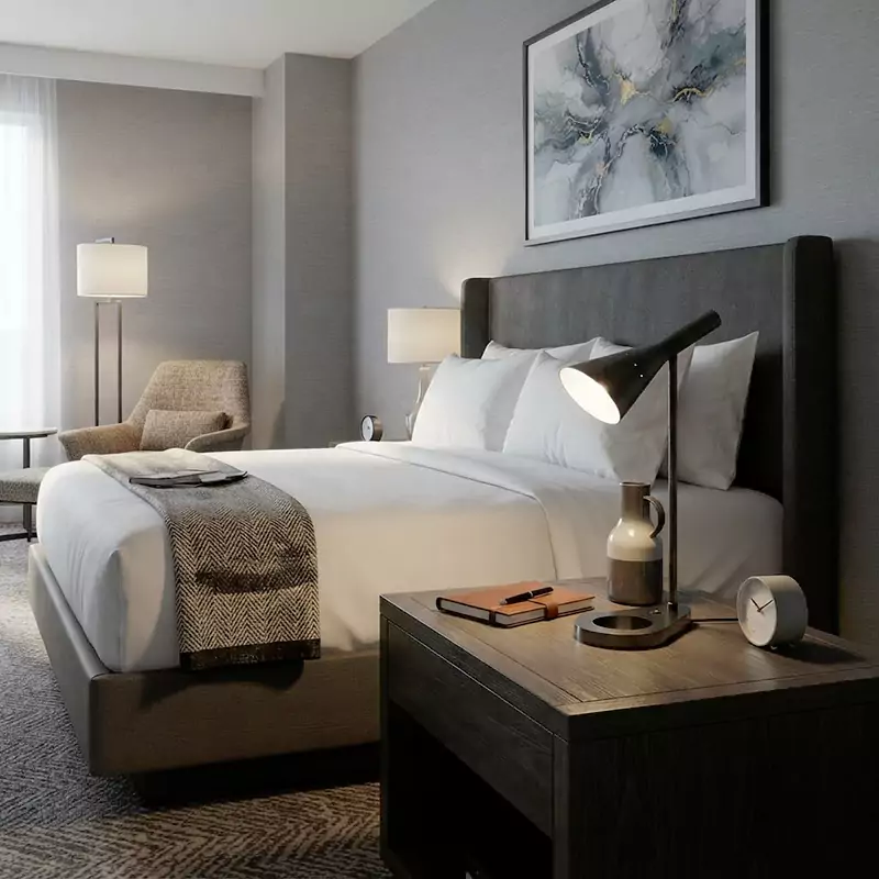 Hilton Garden Inn Bloom Series Cone Task Lamp | Custom Hospitality Lighting