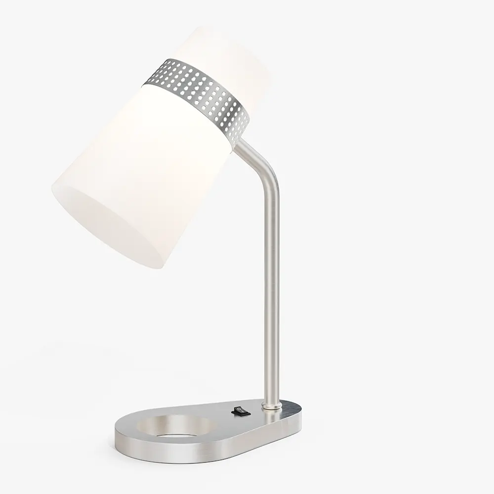 Brushed Nickel Hotel Desk Lamp