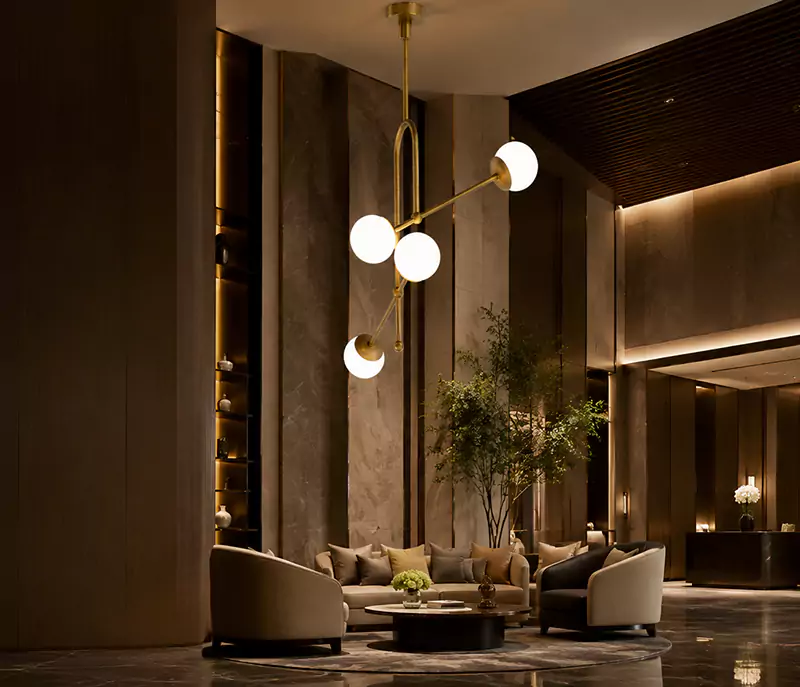 Hotel Multi Globe Pendant Light