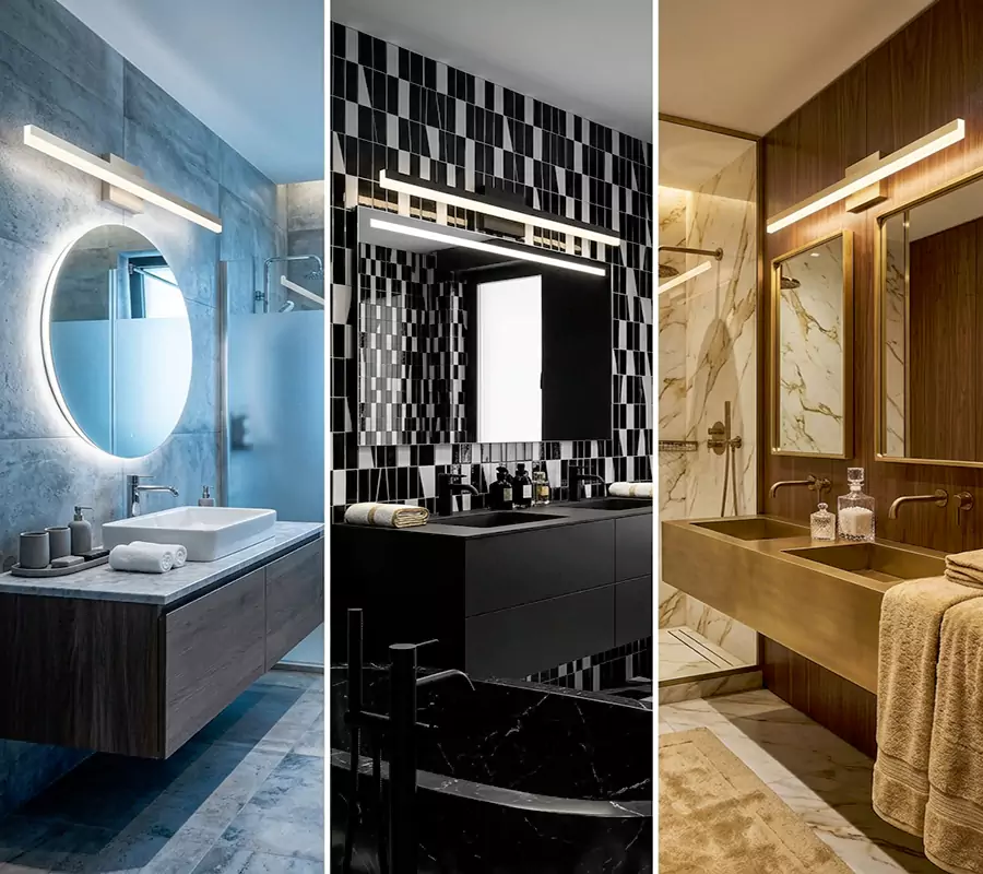Brushed Nickel Indoor Led Linear Vanity Light