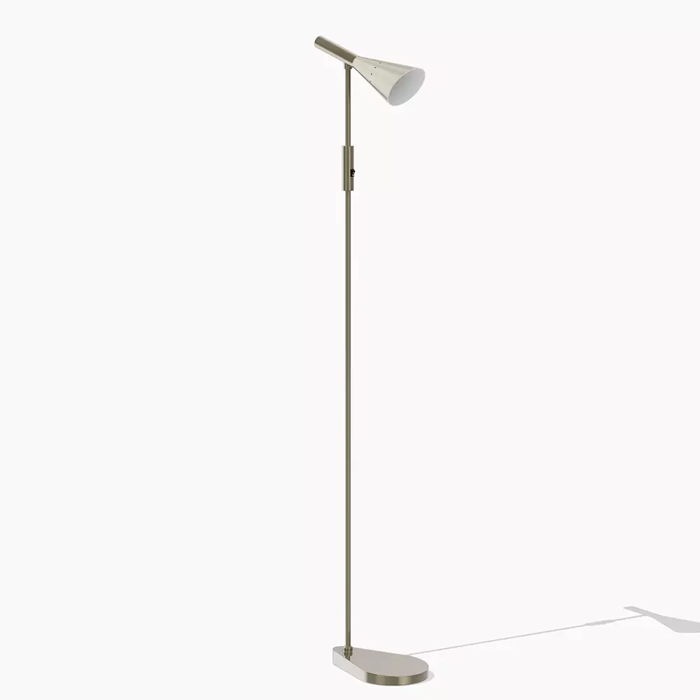 Bloom Brushed Brass Floor Lamp