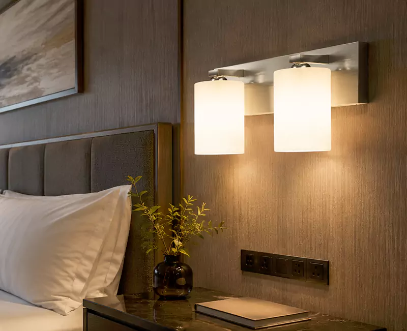 2 Light Wall Sconce Brushed Nickel