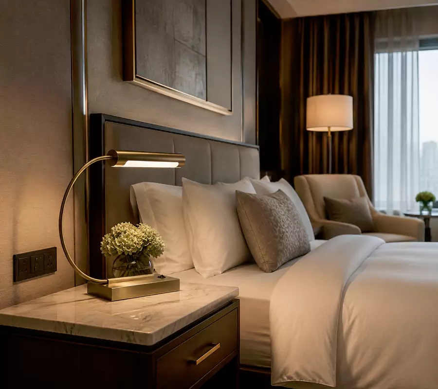 Brass Arc Table Lamp
