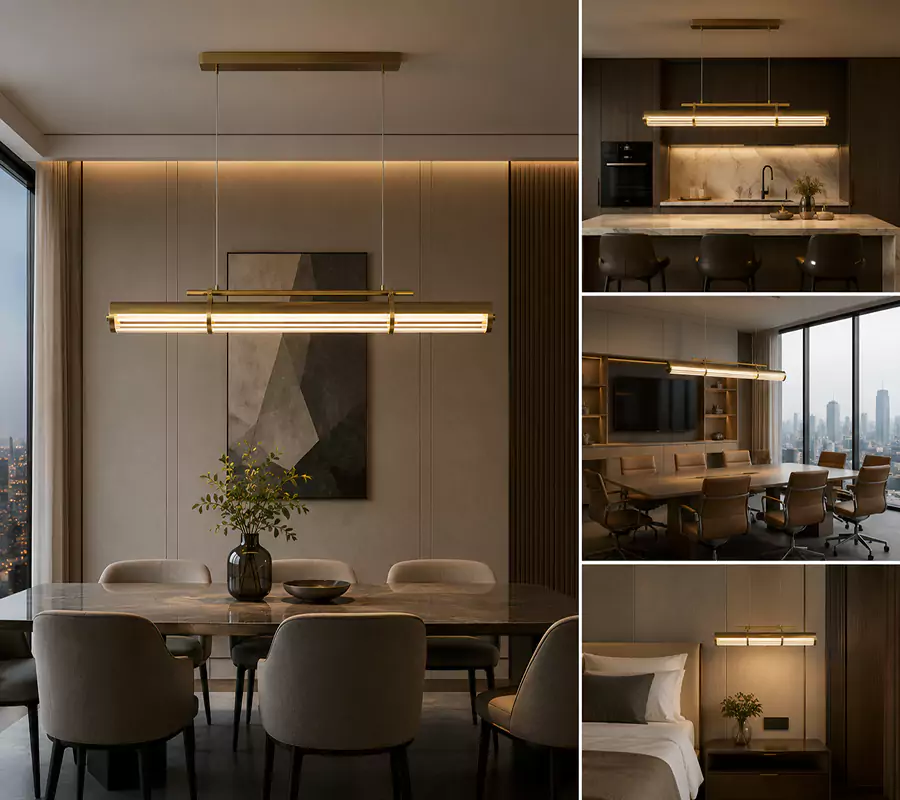 Perren Large Linear Chandelier
