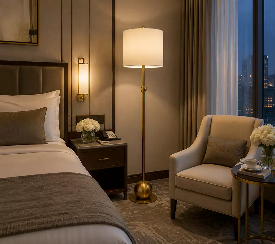Modern Brass Floor Lamp