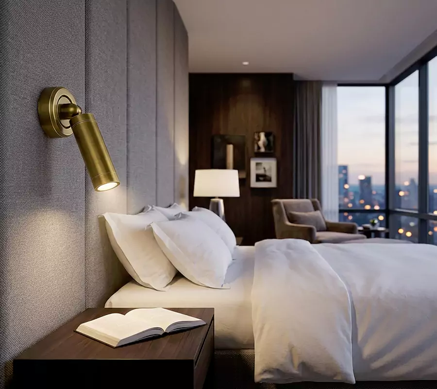 Adjustable LED Bedside Reading Wall Sconce