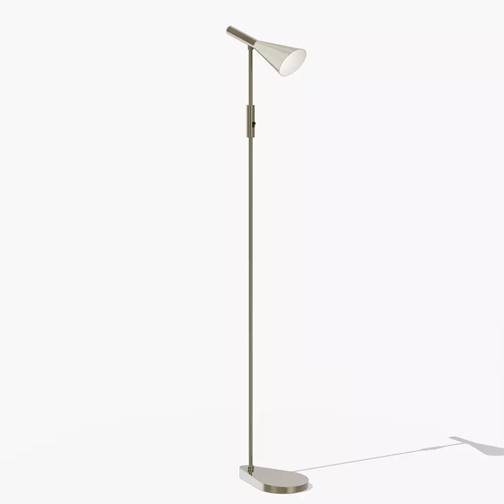 Bloom Brushed Brass Floor Lamp