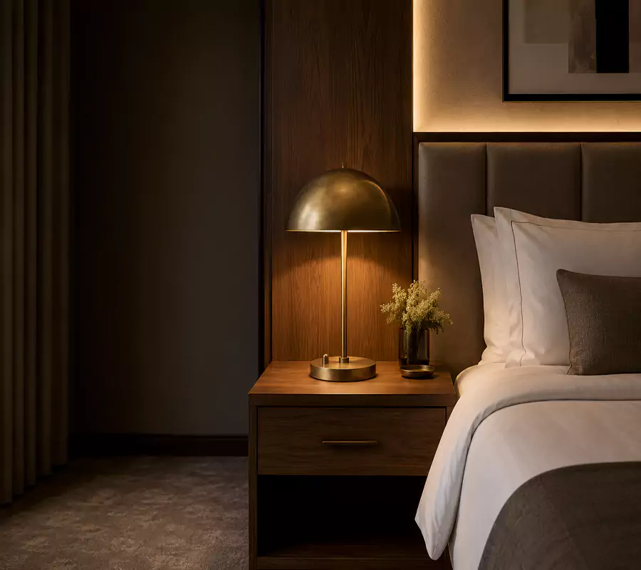 Brass Dome Table Lamp 
