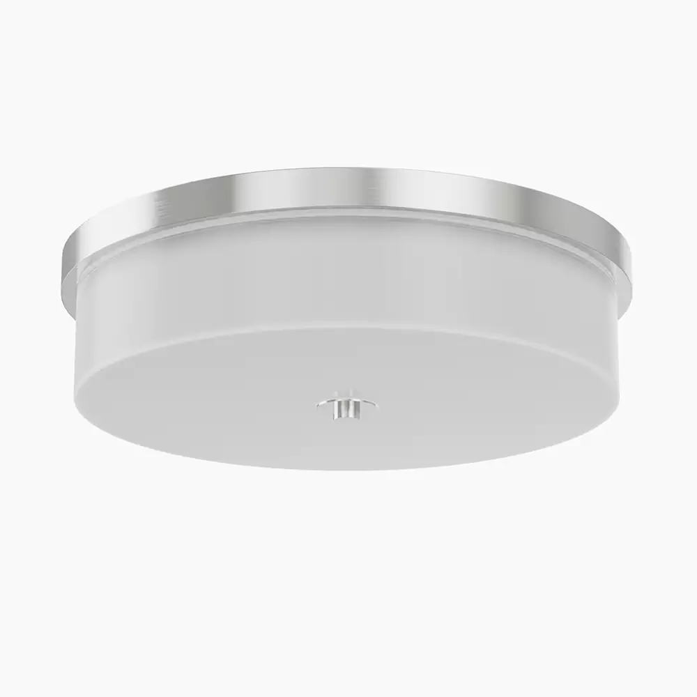 Brushed Nickel & Frosted White Ceiling Light