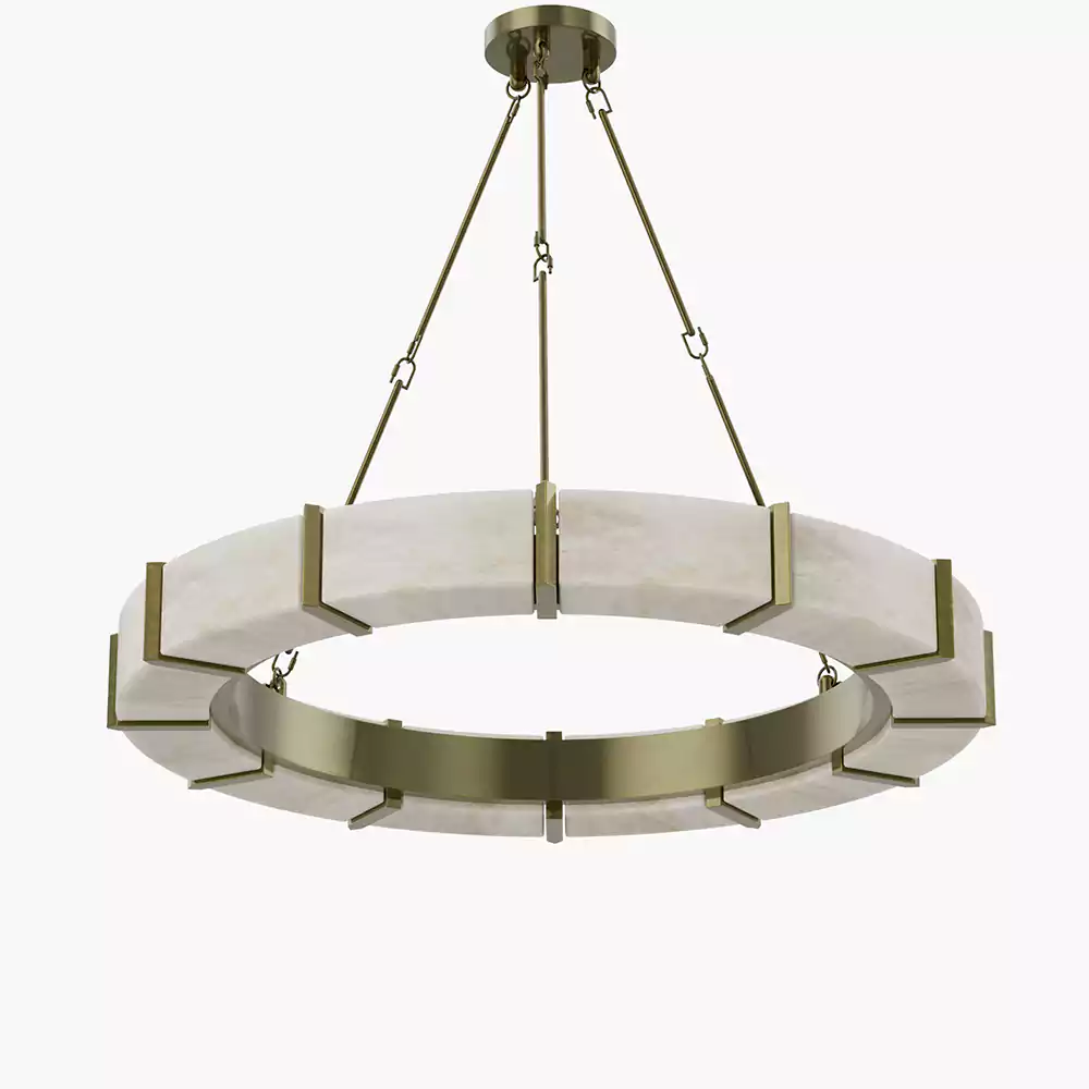 Modern Alabaster Chandelier | Minoze Lighitng