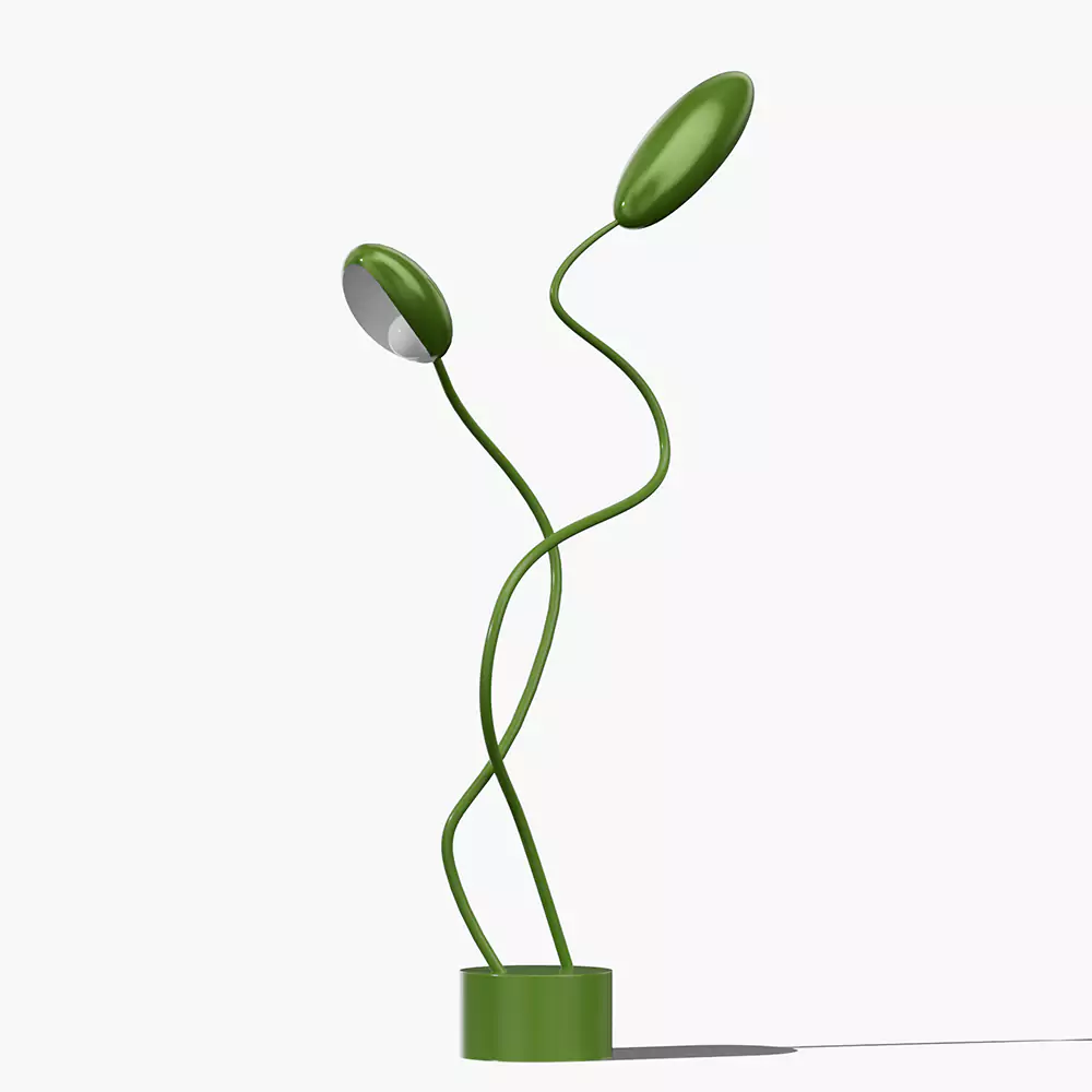 Style Red Flower Floor Lamp​