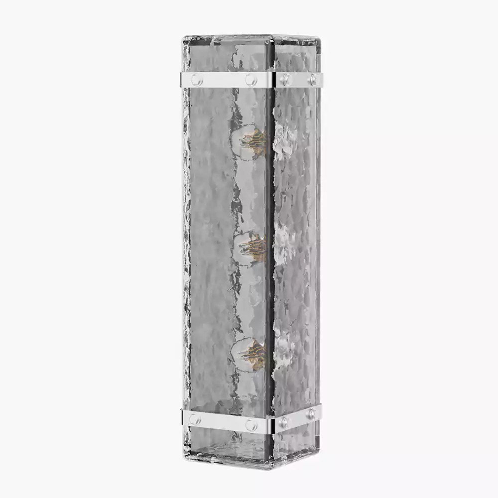 Rectangular Textured Glass Wall Sconce | Minoze Lighting