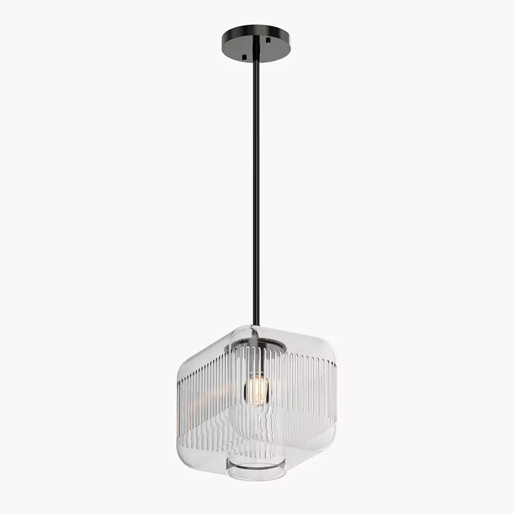 Square Glass Pendant Light