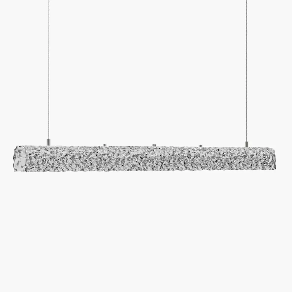 Modern Minimalist Linear Crystal Led Chandelier : Minoze Lighting