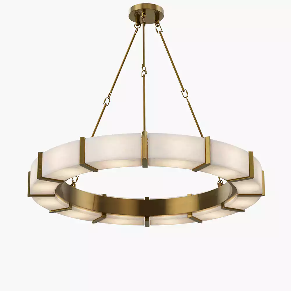 Modern Alabaster Chandelier | Minoze Lighitng