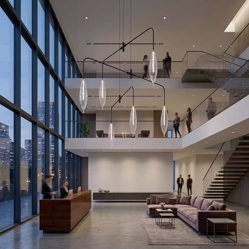 Ice Glass Chandelier | Minoze Lighting