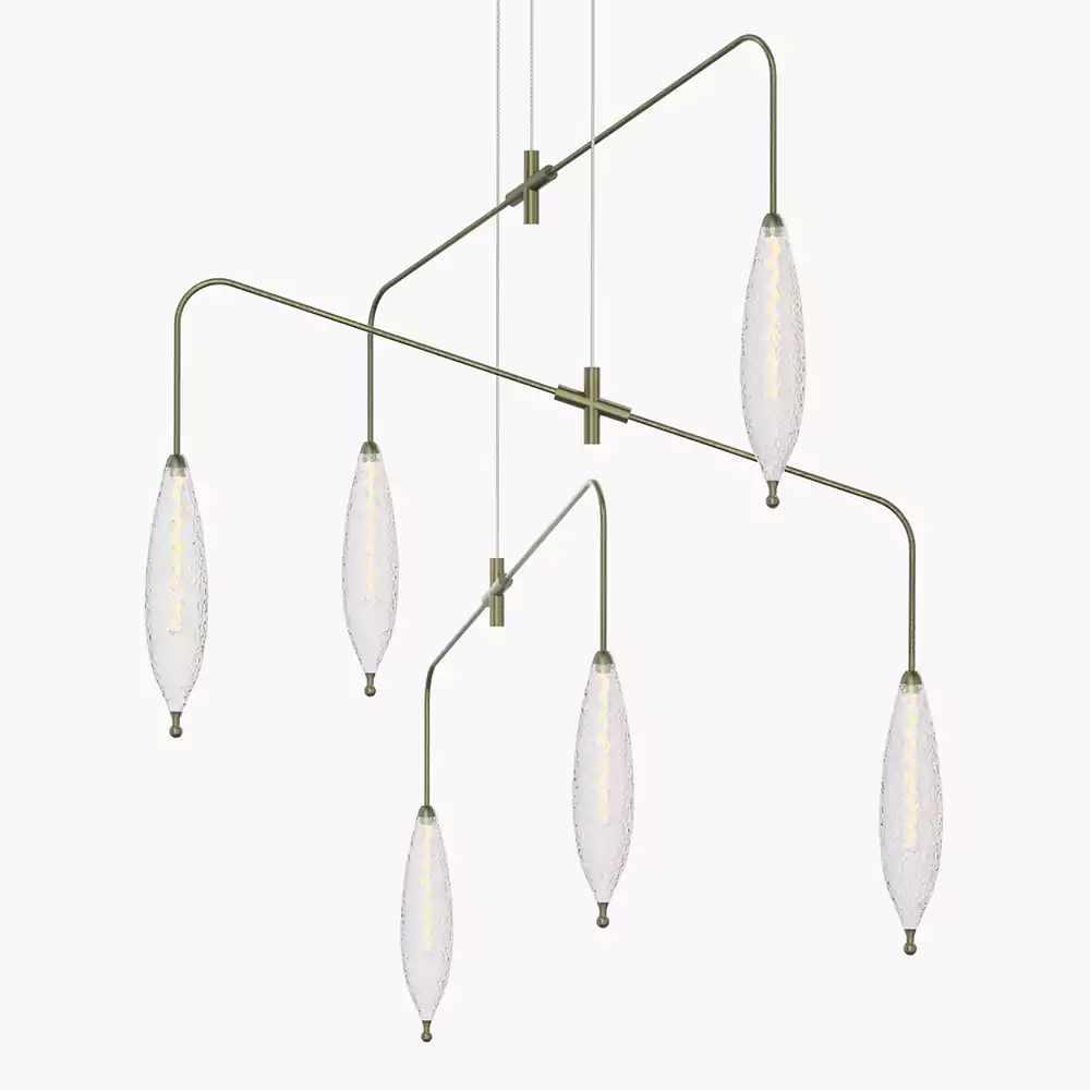 Ice Glass Chandelier | Minoze Lighting