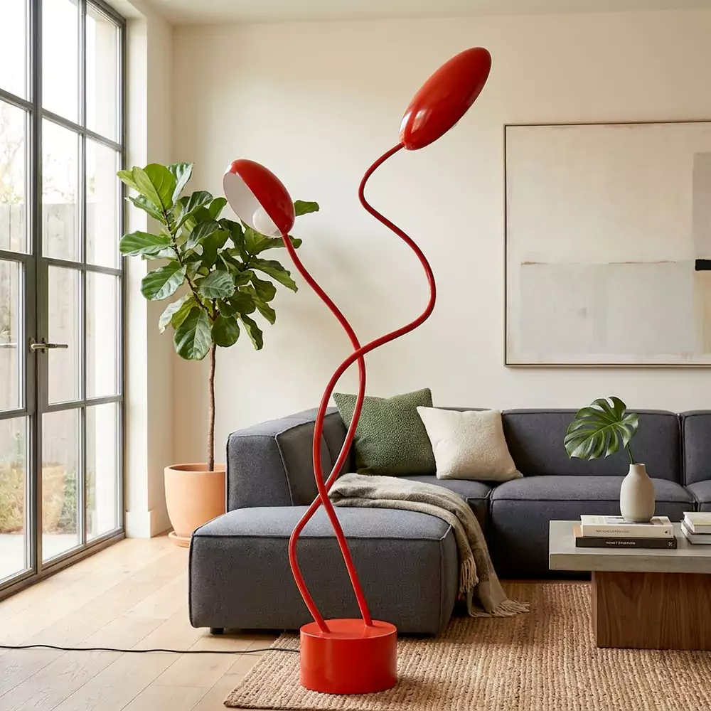 Style Red Flower Floor Lamp​