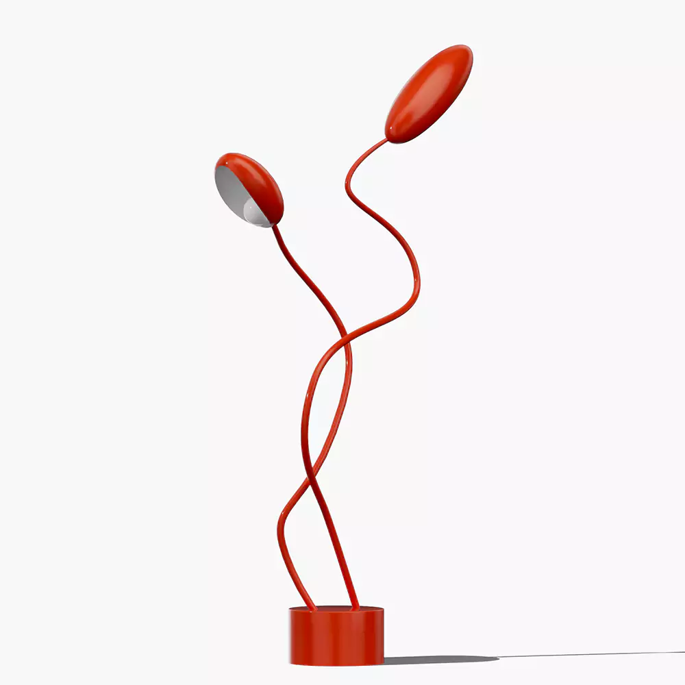 Style Red Flower Floor Lamp​