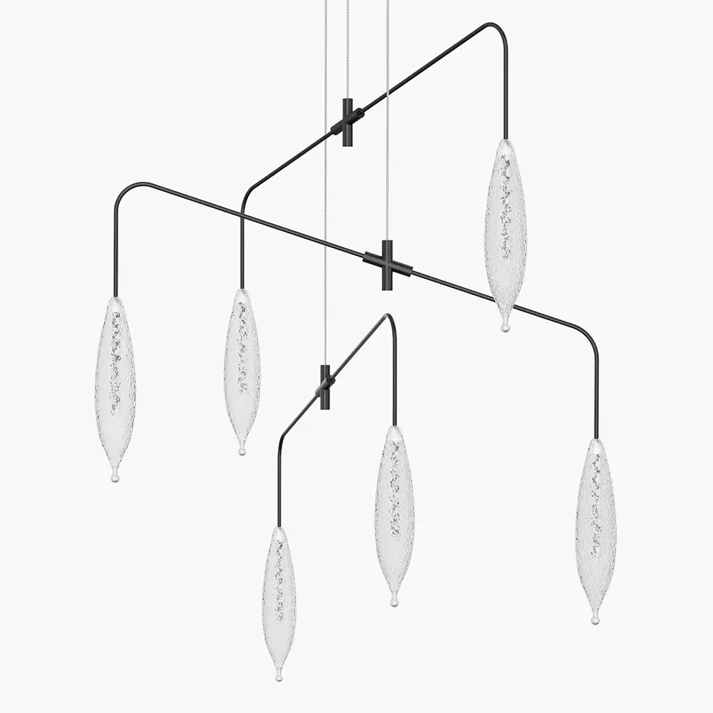 Ice Glass Chandelier | Minoze Lighting