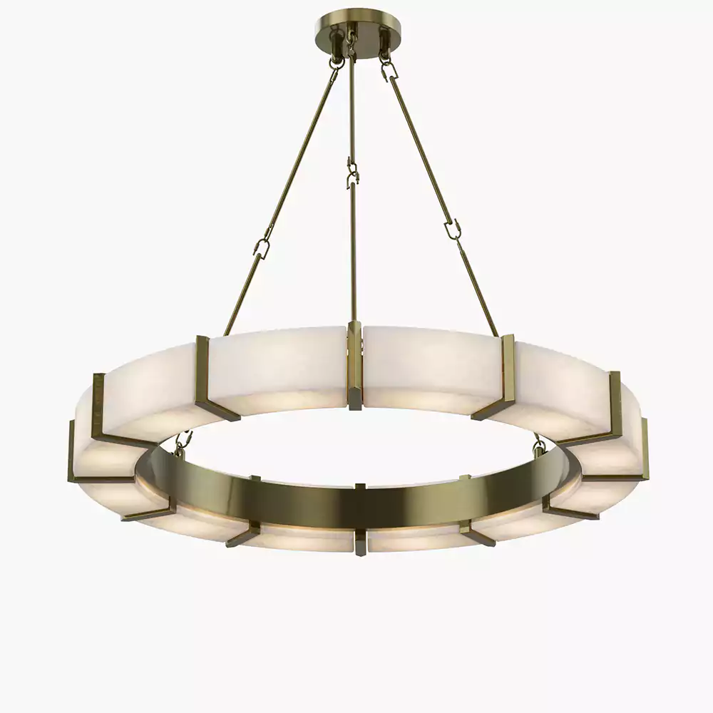 Modern Alabaster Chandelier | Minoze Lighitng