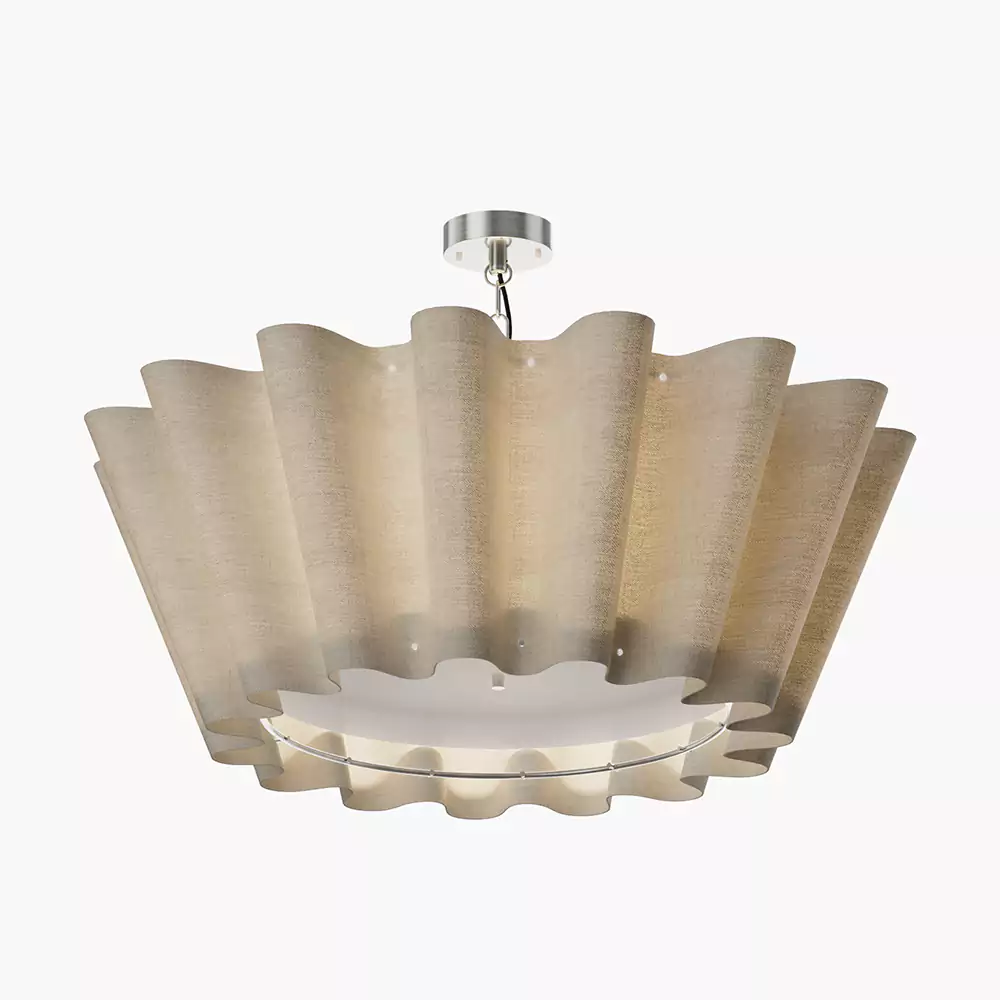 Scalloped Flush Mount Light