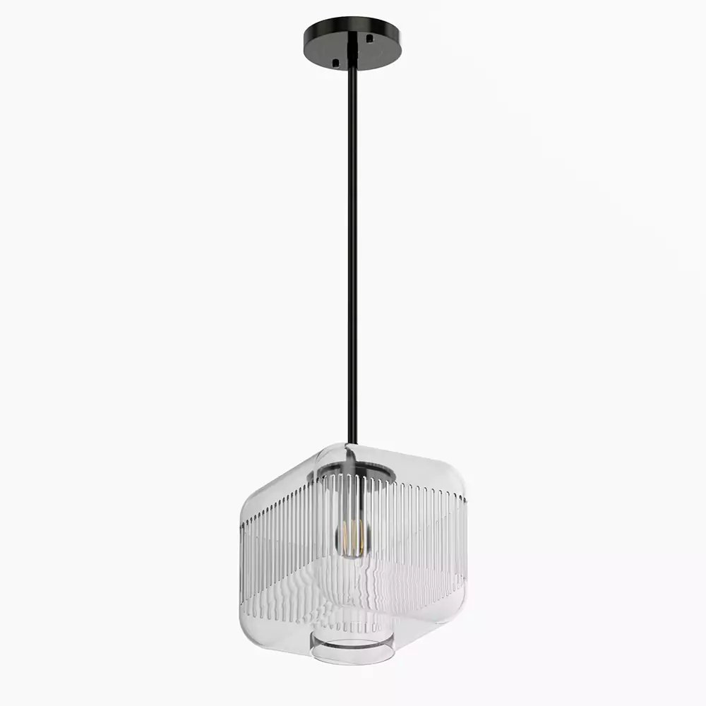 Square Glass Pendant Light