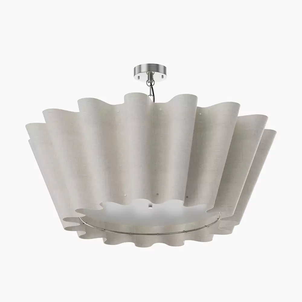 Scalloped Flush Mount Light