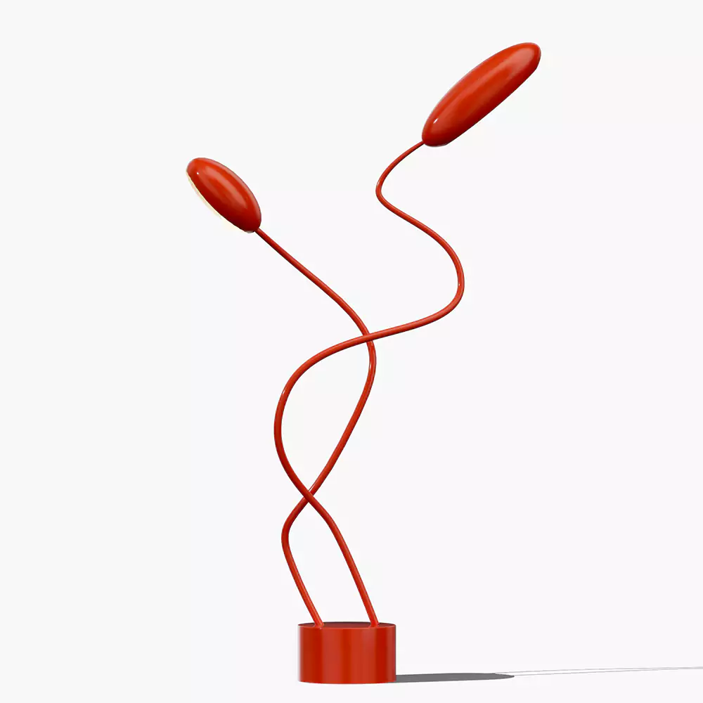 Style Red Flower Floor Lamp​