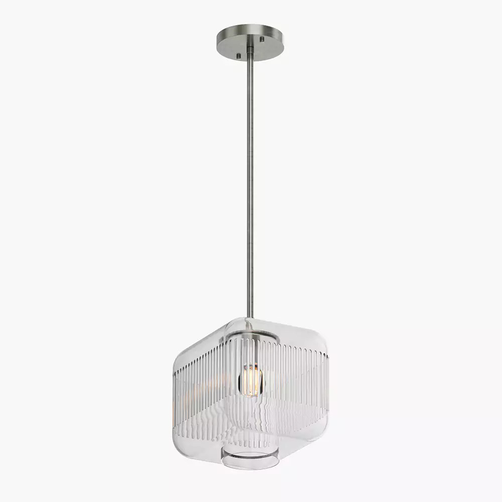 Square Glass Pendant Light