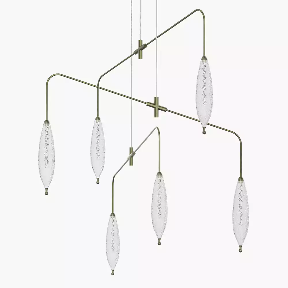 Ice Glass Chandelier | Minoze Lighting
