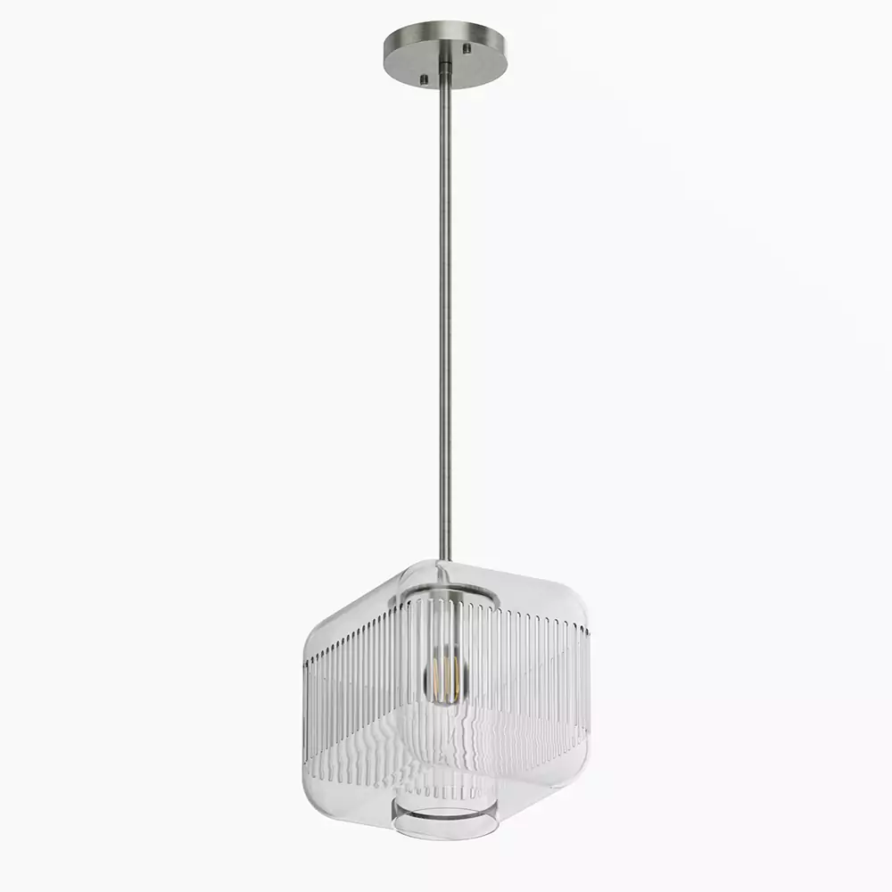 Square Glass Pendant Light