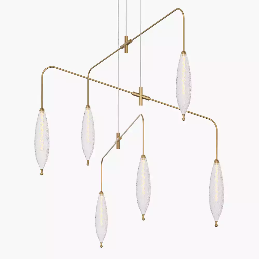 Ice Glass Chandelier | Minoze Lighting