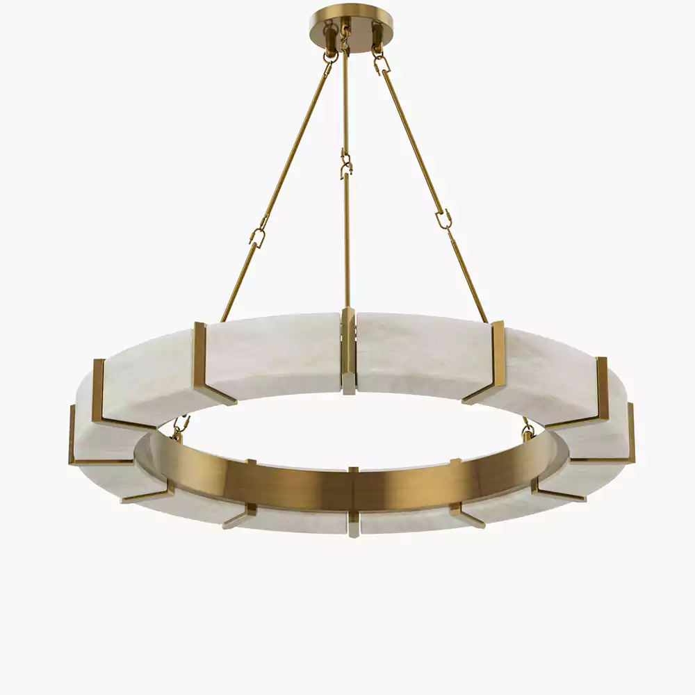 Modern Alabaster Chandelier | Minoze Lighitng
