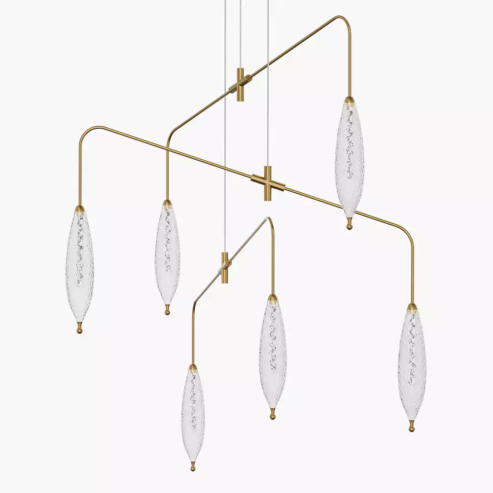 Ice Glass Chandelier | Minoze Lighting